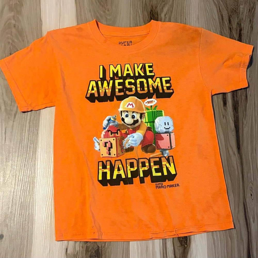 Nintendo Super Mario Maker Orange Tee